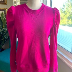 NWT PINK PUFF SLEEVE SWEATER